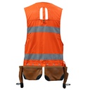 Liivireppu Hi-Vis LK1 (valjasmalli nahkataskuilla)