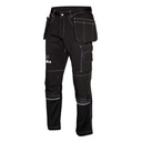 Pants with hanging pockets black