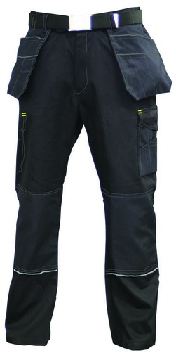 [8425] Pants with hanging pockets Capri Multi