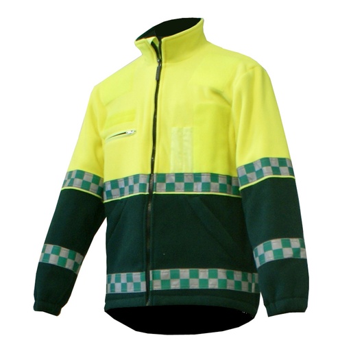 [41752] Fleece Jacket Hi-Vis Class 2 yellow/green