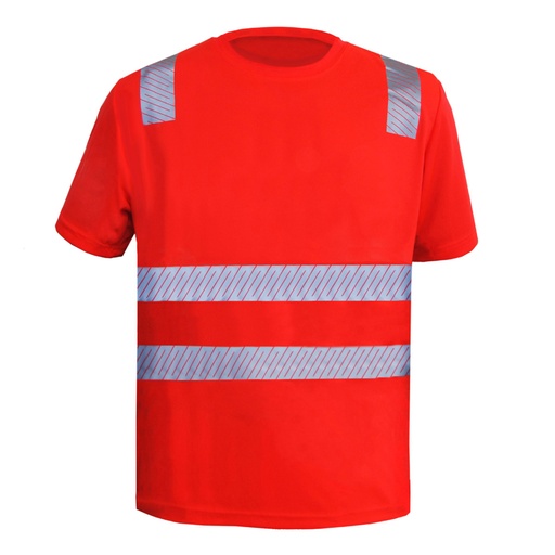 [26412] T-Shirt Hi-Vis Class 2 red