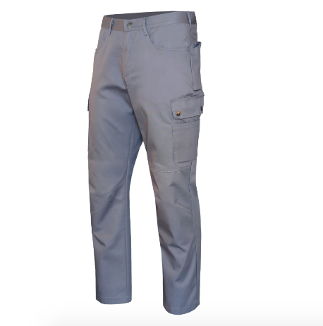 [32130] Pants with thigh pockets grey
