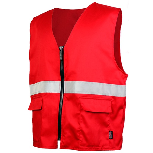 [56110] Vest with zipper Basic