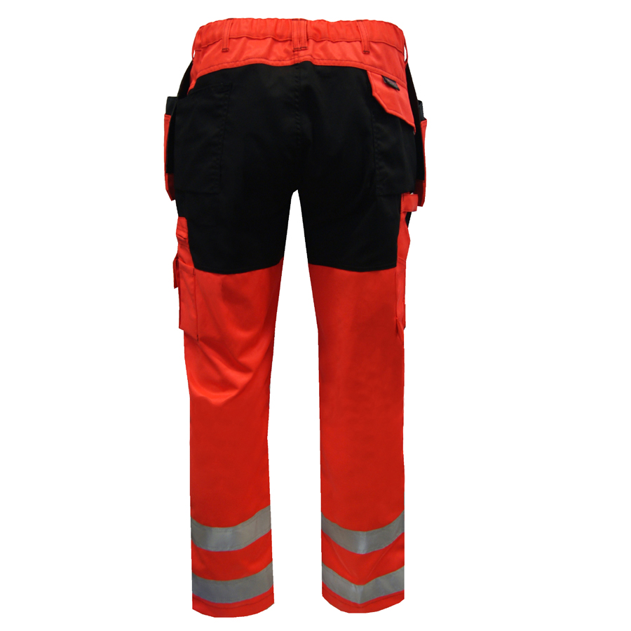 Riipputaskuhousut Hi-Vis LK2 punainen