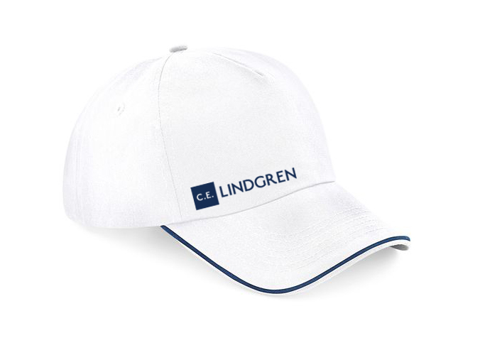 CE Cap white embroidered