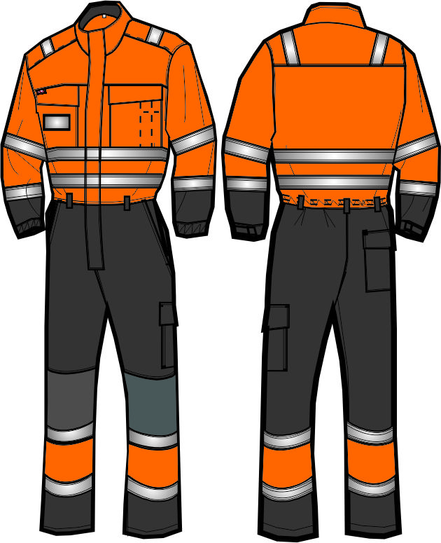 Coverall Hi-Vis Class 3