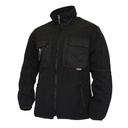 Fleece Jacket with top pockets black
