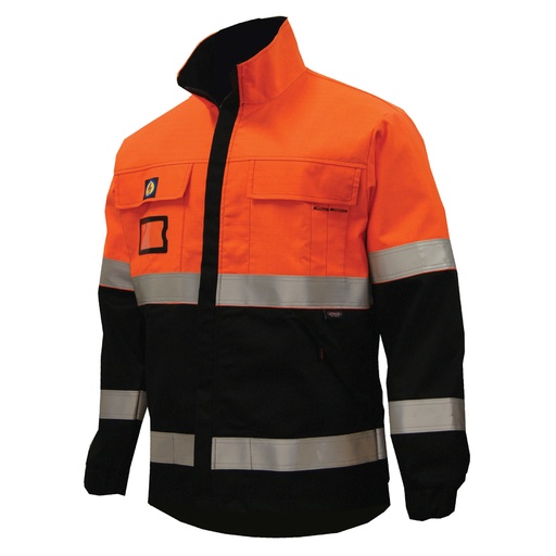 [4136295056] Jacket Multinorm CL2 (L, orange/black)