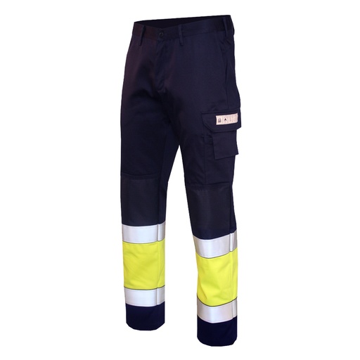 [3236173052] Trousers Multinorm CL1 (52, yellow/navy)