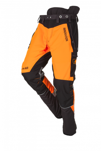 [1SBWA2PH5013-52] Chainsaw trousers, class 1 type A Forest W-AIR SIP (M, orange/anthracite)