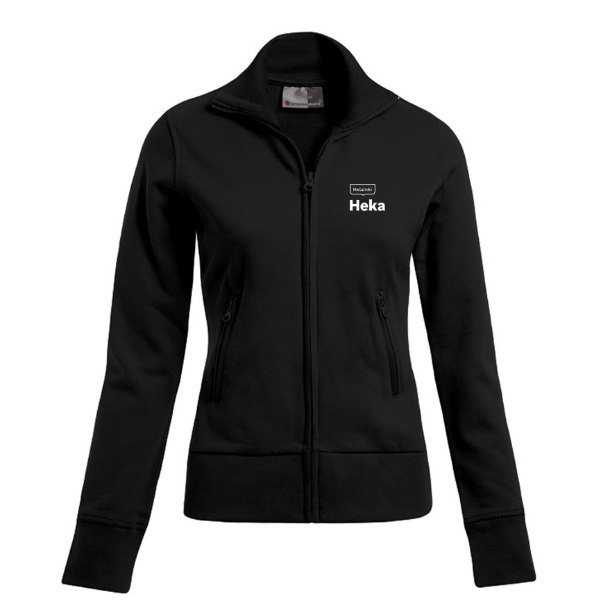 Ladies college zipper Jacket 5295