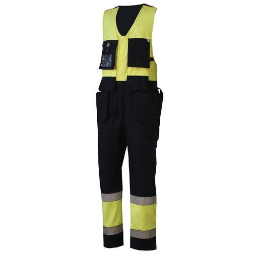 [1736173056] Overall with hanging pockets Multinorm CL1 (56, yellow/navy)