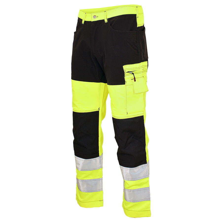 SEDU Trousers Hi-Vis CL2 Stretch yellow/black