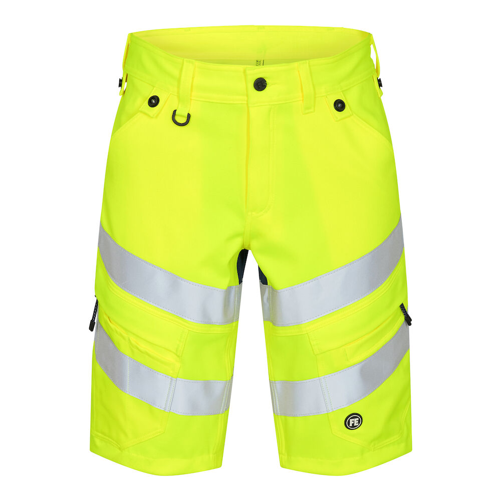 Shorts Hi-Vis Stretch 6546 Engel yellow/blue ink
