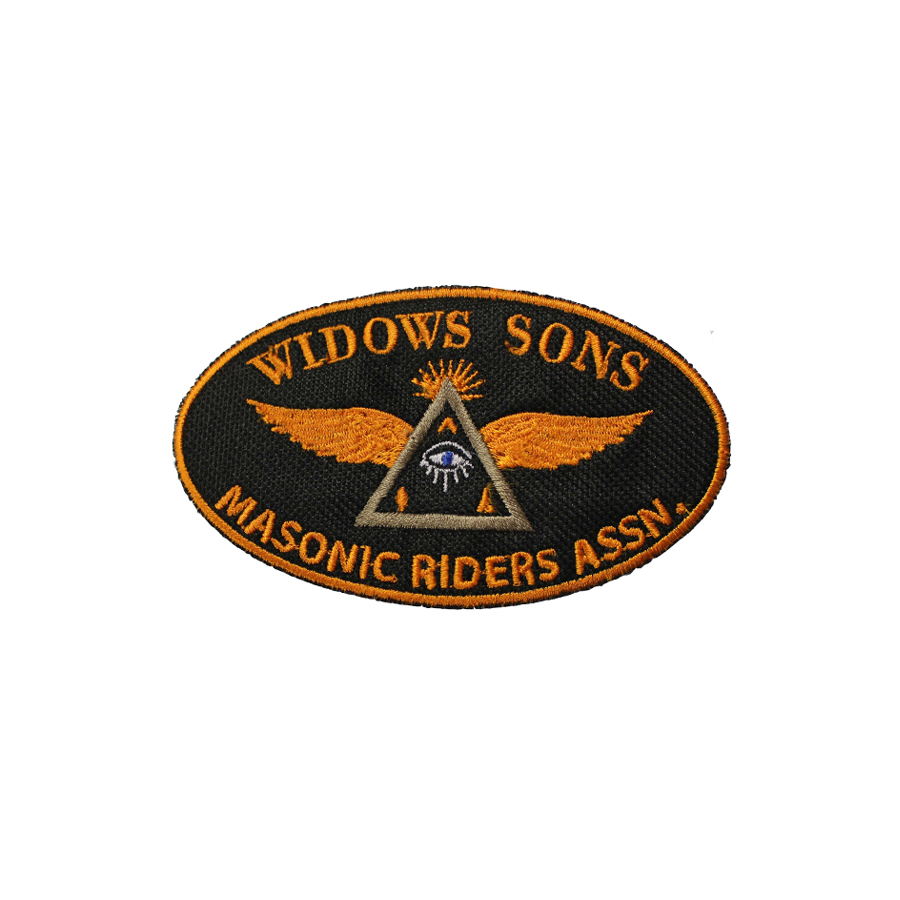Widows Sons brodeerattu rintamerkki