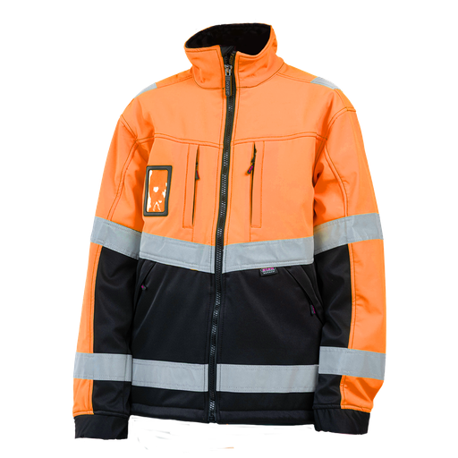 [4177219052] Softshell Takki Hi-Vis LK2 (M, oranssi/musta)