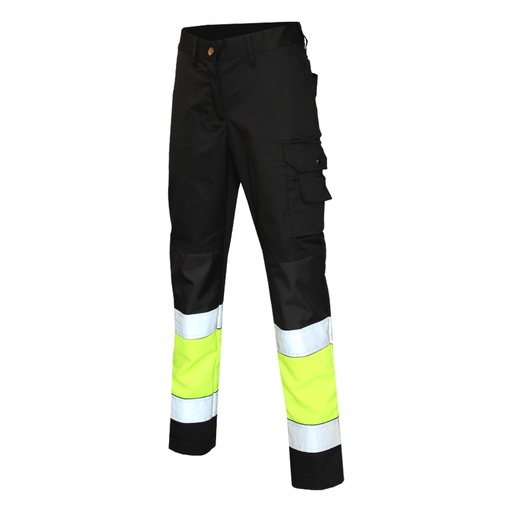 [32841N7538] Naisten Housut Hi-Vis LK1 (38, keltainen/musta)