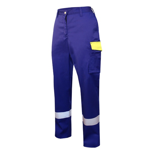 [32140N1734] Ladies Trousers Supervisor HIA11 (blue/yellow, 34)