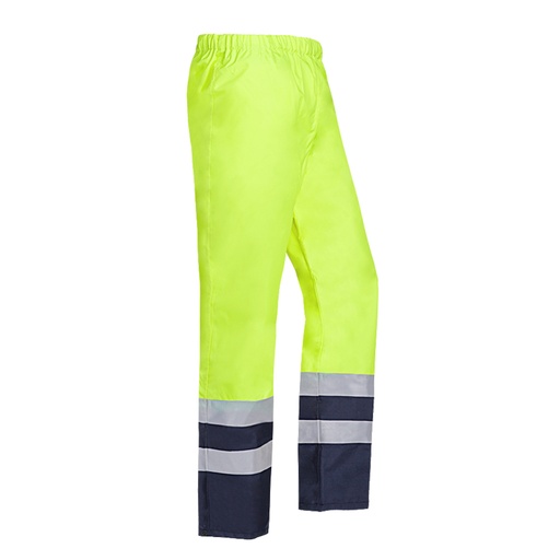 [799ZA2X9827856] Rain Trousers Norvill Hi-Vis CL1 Sioen (L, yellow/navy)