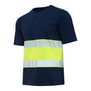 T-Paita Hi-Vis LK1 kelt/navy