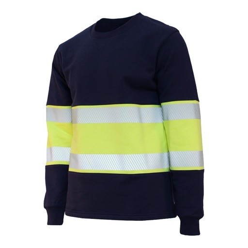 [2035173052] Sweatshirt Multinorm CL1 yellow/navy (M)