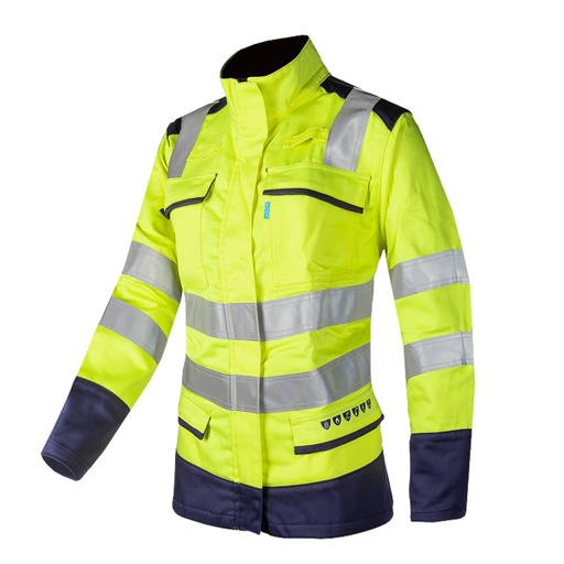 Naisten Takki Kasie Multinorm LK2 ARC Sioen keltainen/navy