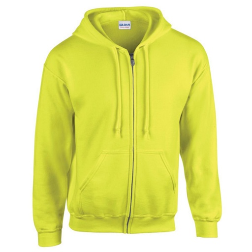 Hoodie with zipper Hi-Vis