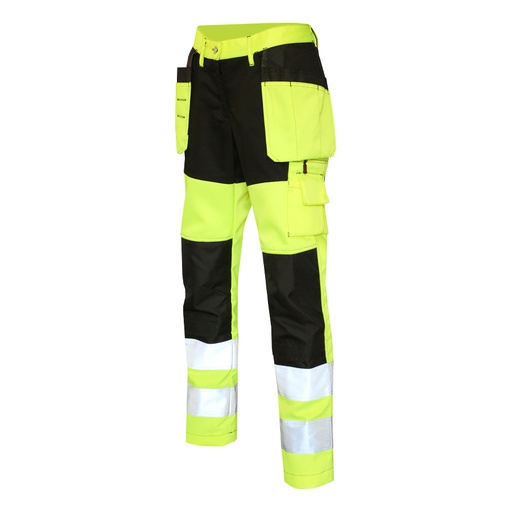 Ladies Trousers with hanging pockets Hi-Vis CL2 