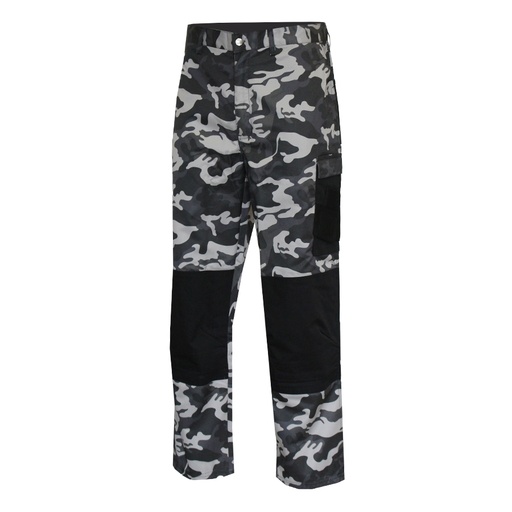 Pants with hanging pockets camouflage
