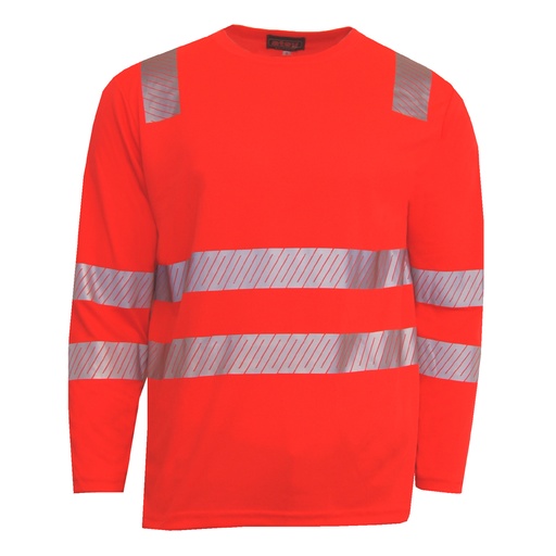 T-Shirt Hi-Vis Class 3 LSL red