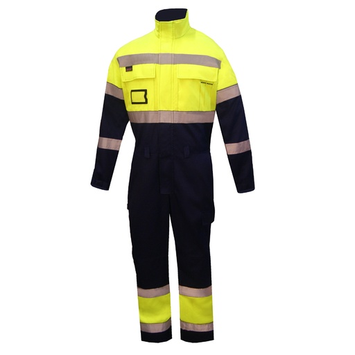 Coverall Hi-Vis yellow/navy