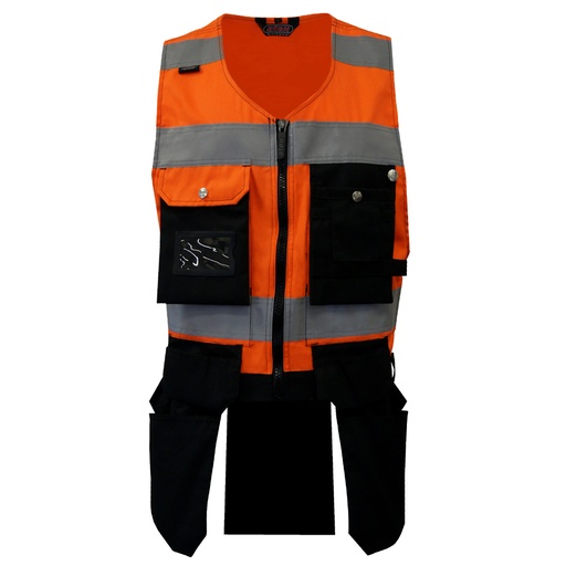 Vest with hanging pockets Hi-Vis Class 1