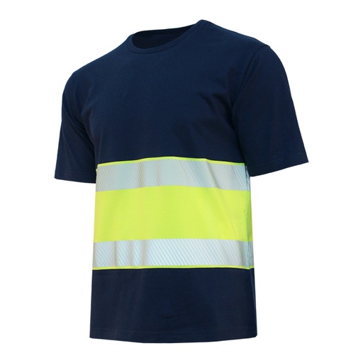[21421] T-Shirt Hi-Vis Class 1 yellow/navy