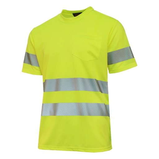 T-Paita Hi-Vis LK3 taskulla lyhythihainen